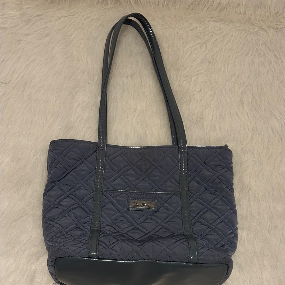 Vera Bradley Blue Quilted Tote Bag